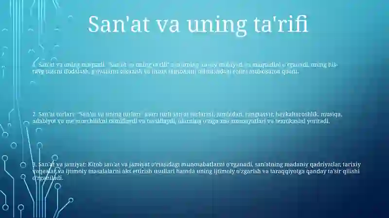 San'At Va Uning Turlari 2