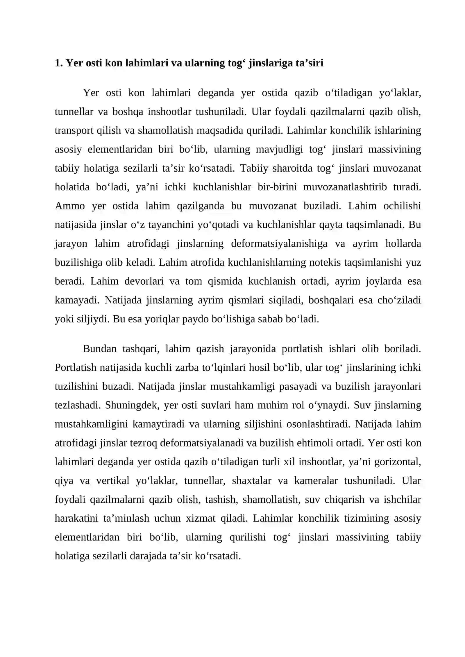 YER OSTI KON LAHIMLARI ATROFIDA TOG‘ JINSLARINING BUZILISH ZONASI 2