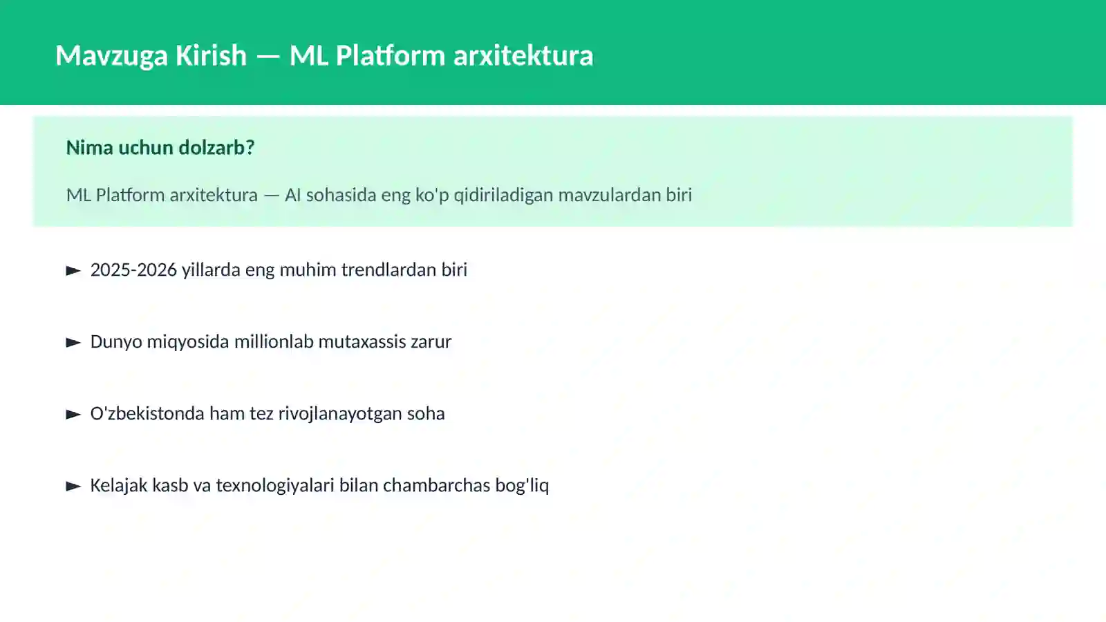 ML Platform arxitektura 2