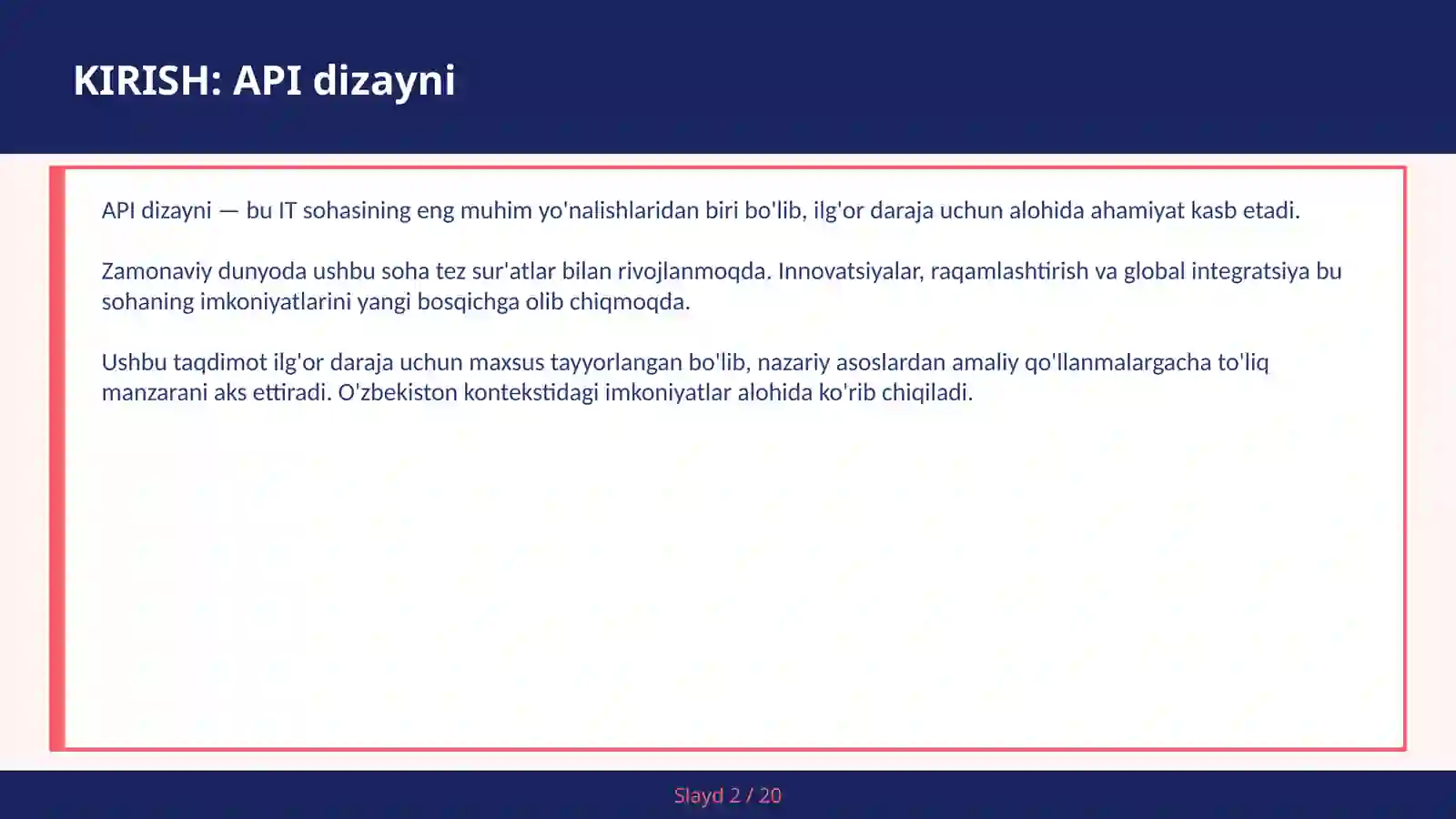 API DIZAYNI 2