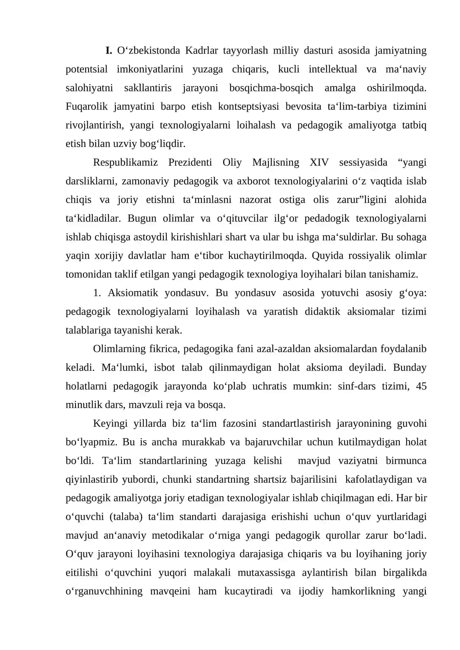 O’quvchilar faoliyatini faollashtirish va intensifikatsiyalash asosidagi pedagogic texnologiyalar 2