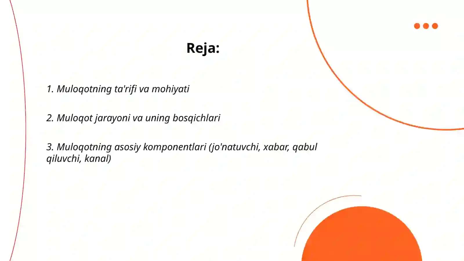 Muloqot haqida tushuncha Marjona 2