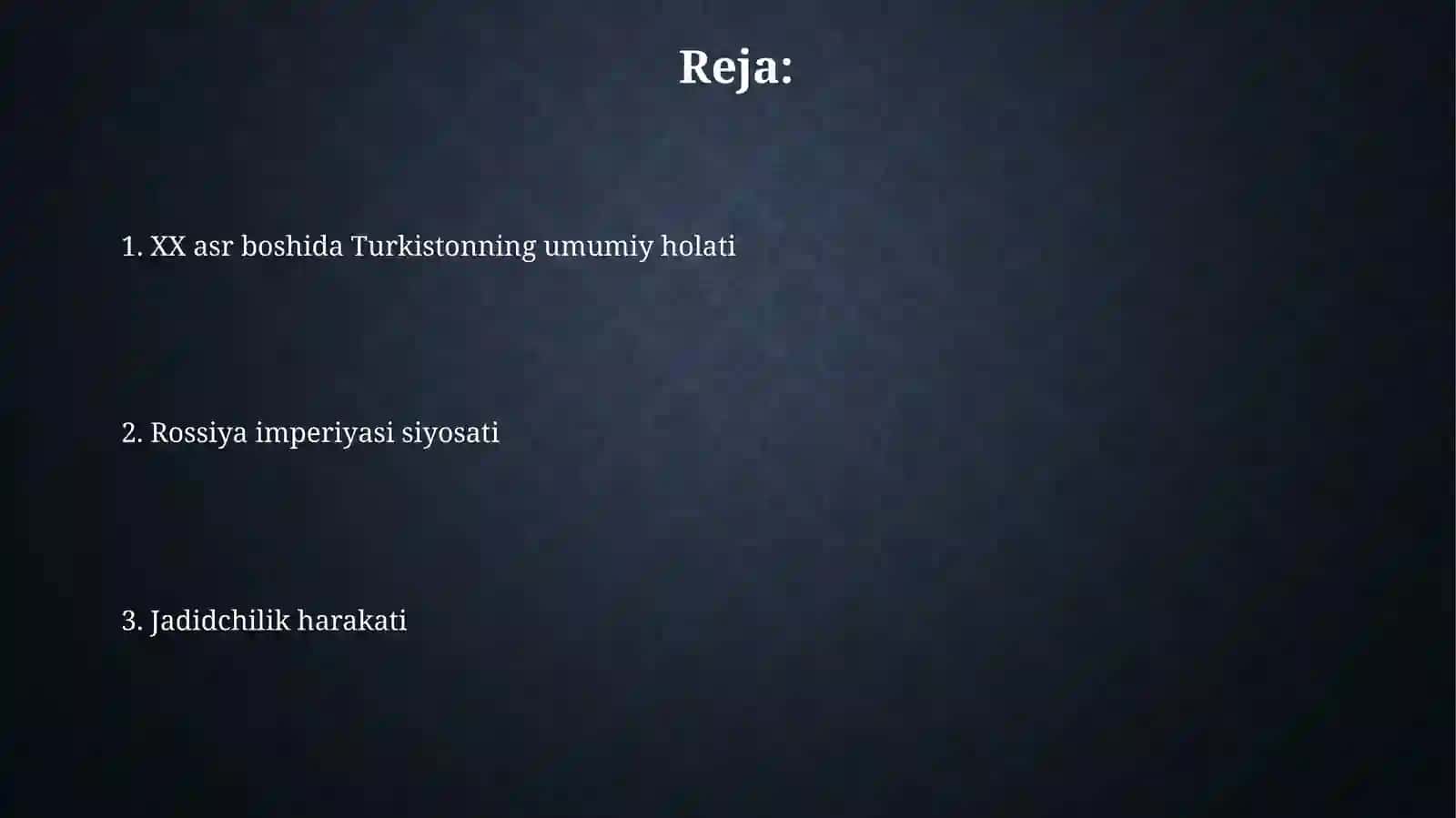 XX asr boshlaridagi siyosiy-ijtimoiy vaziyatni koʻrsatuvchi taqdimot 2