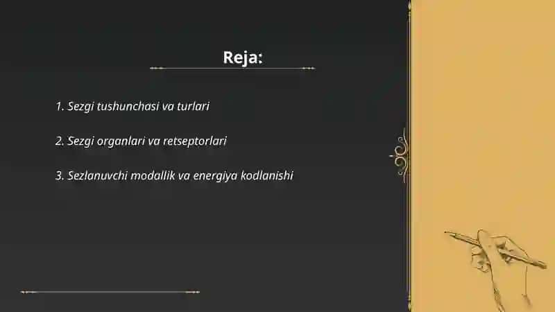 Sezgi haqida umumiy tushuncha uning nerv fiziologik asoslari 2