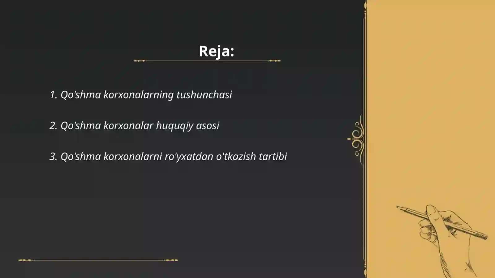 Qo’shma korxonalarni tashkil qilish 2