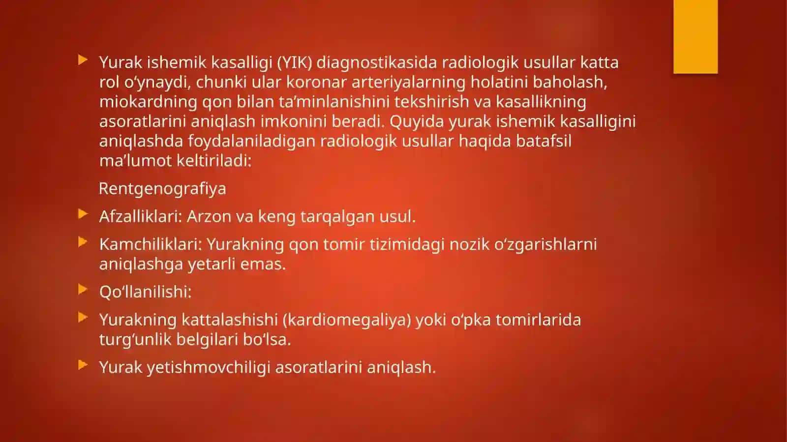 Yurakning ishemik kasalligi diagnostikasida radiologik usullar 2