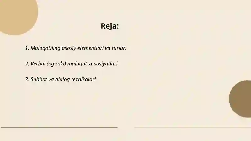 Muloqot asoslari.Verbal va Novebral muloqot turlari.yozma muloqot turlari 2