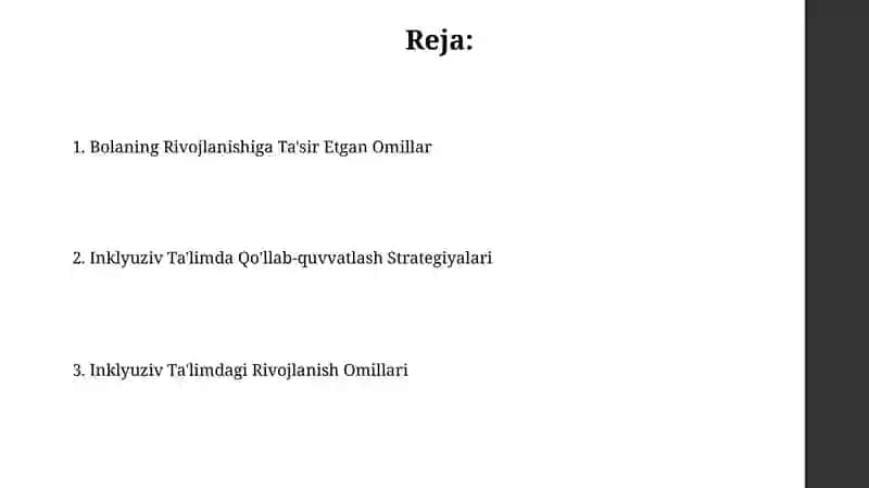 Inklyuziv taʼlimda bolalarning rivojlantirish omillari 2