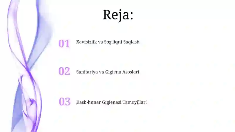 Sanitariya va mehnat gigiyenasi asoslari 2