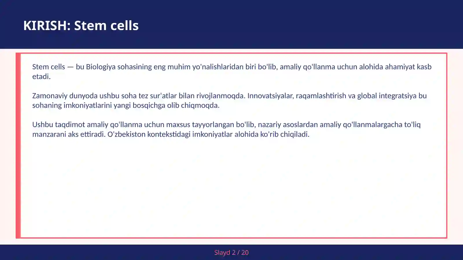 Stem cells 2
