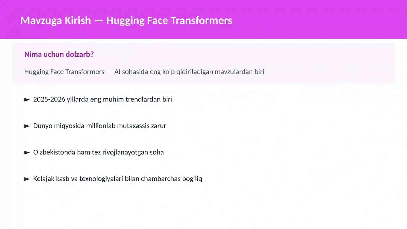 Hugging Face Transformers 2