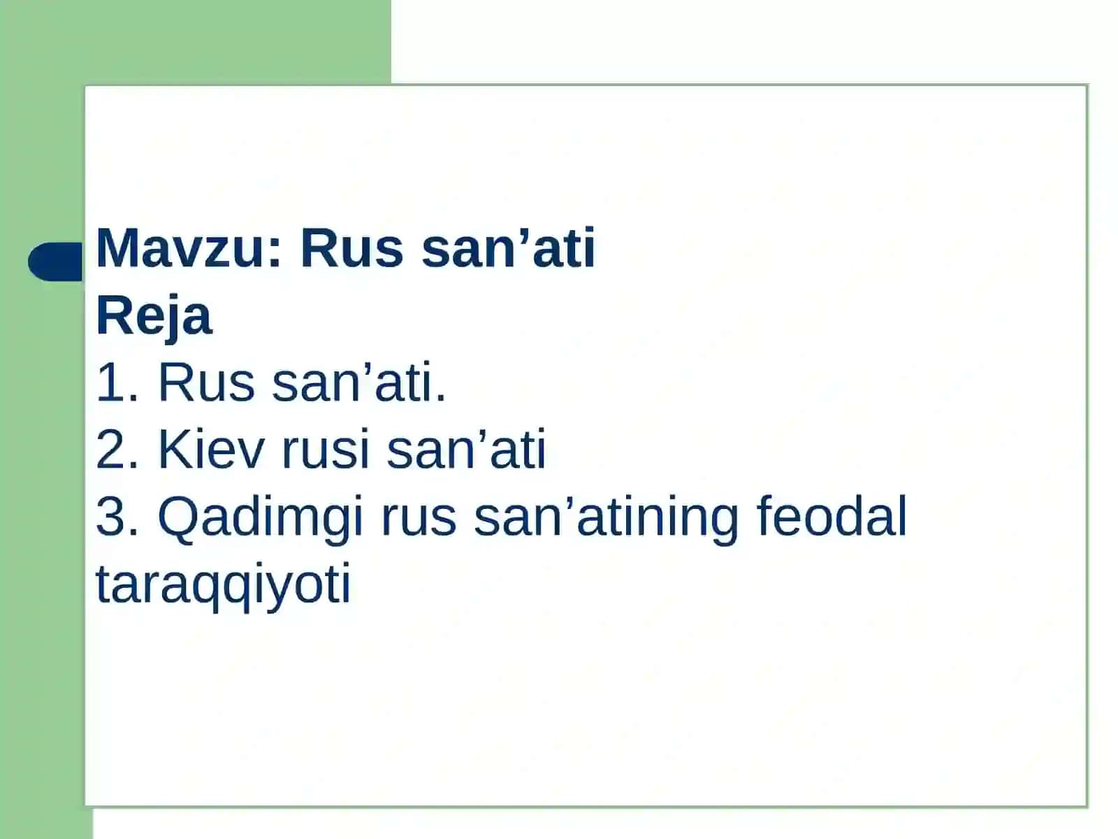 RUS SAN'ATI.ppt 2