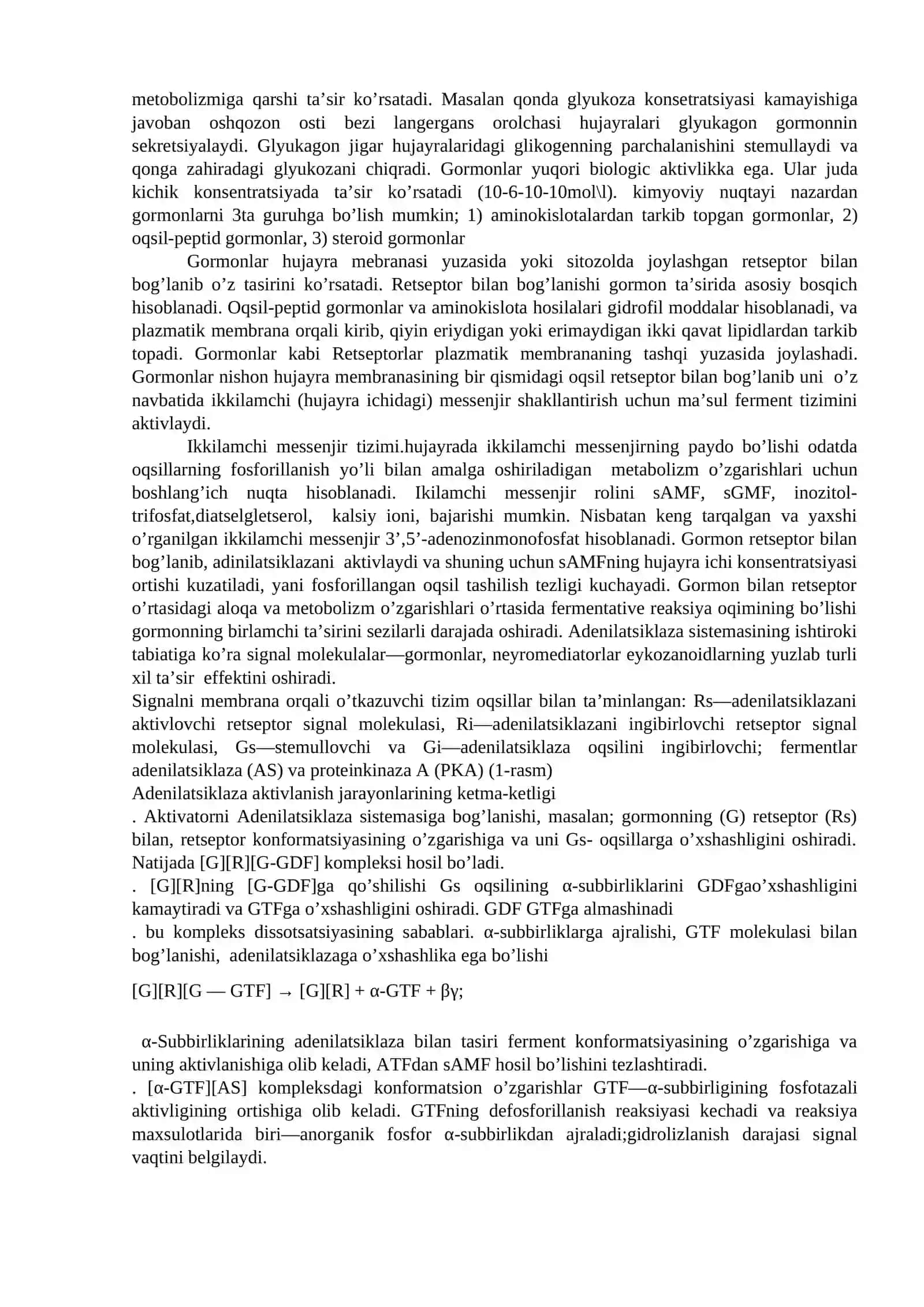 ENDOKRIN TIZIM BIOKIMYOSI 2