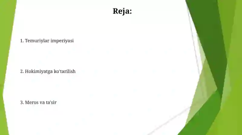 Temuriylar imperiyasi 2