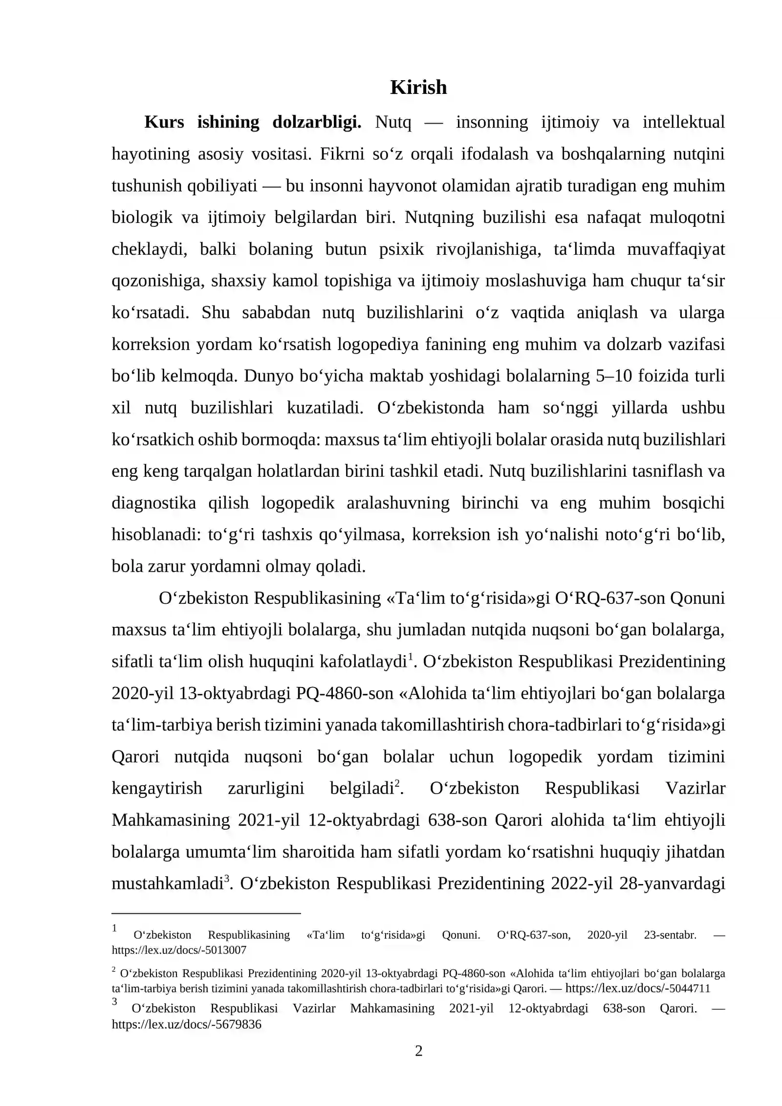 Nutq buzilishlarining tasnifi va diagnostikasi 2