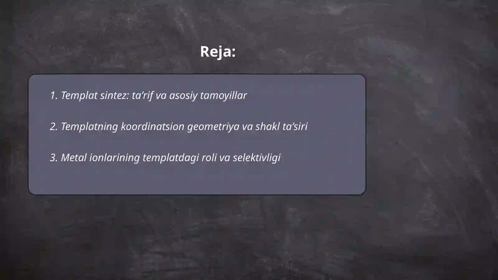 Templat sintez mohiyati 2