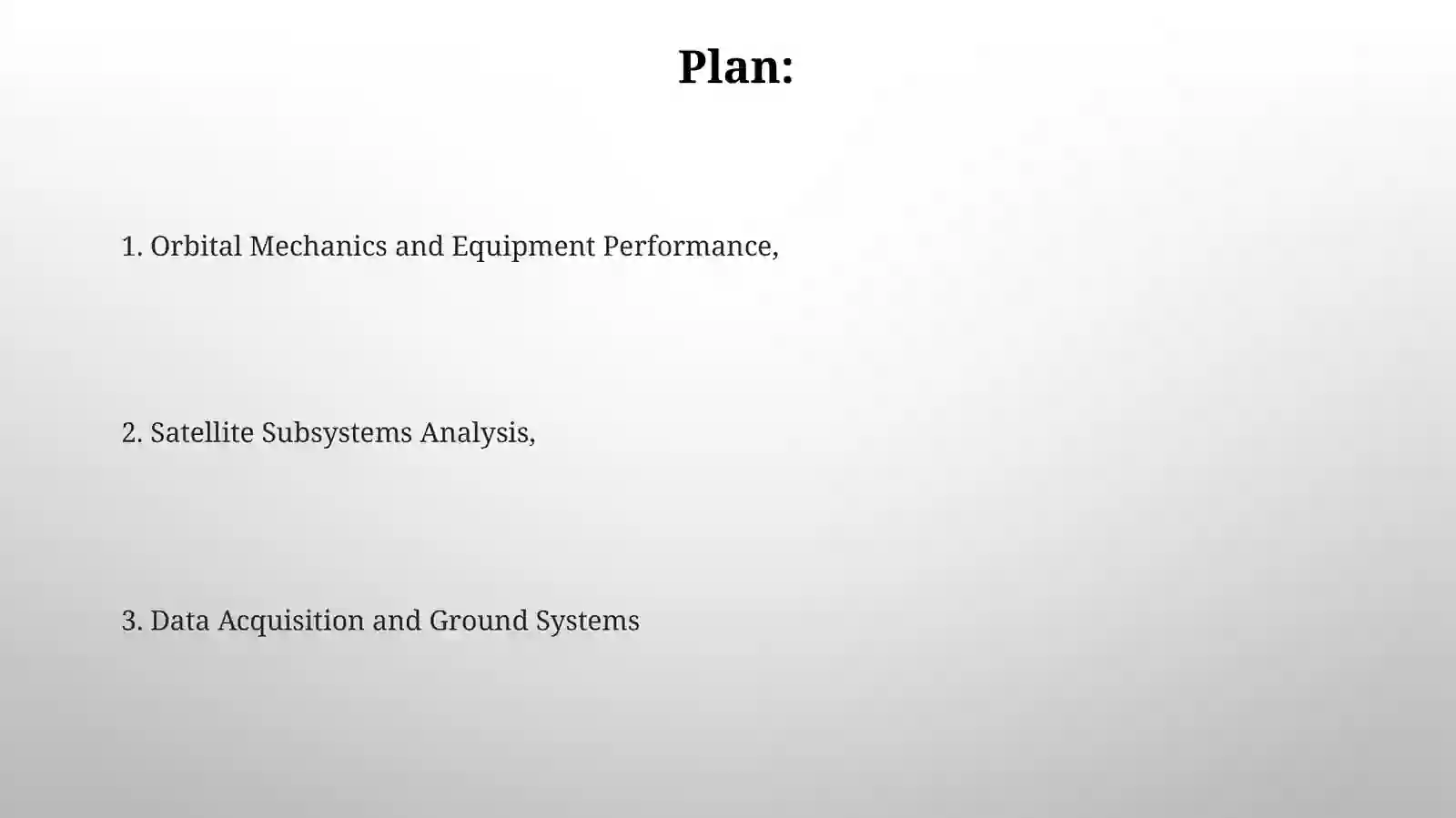 Artificial Earth Satellites Equipment Analysis 2