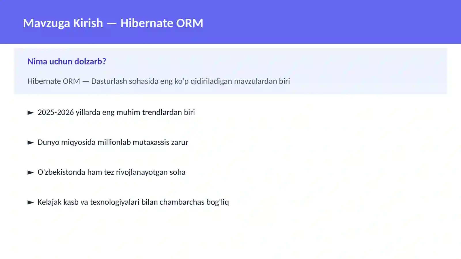 Hibernate ORM 2