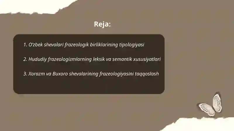 O‘zbek shevalari frazeologiyasi 2