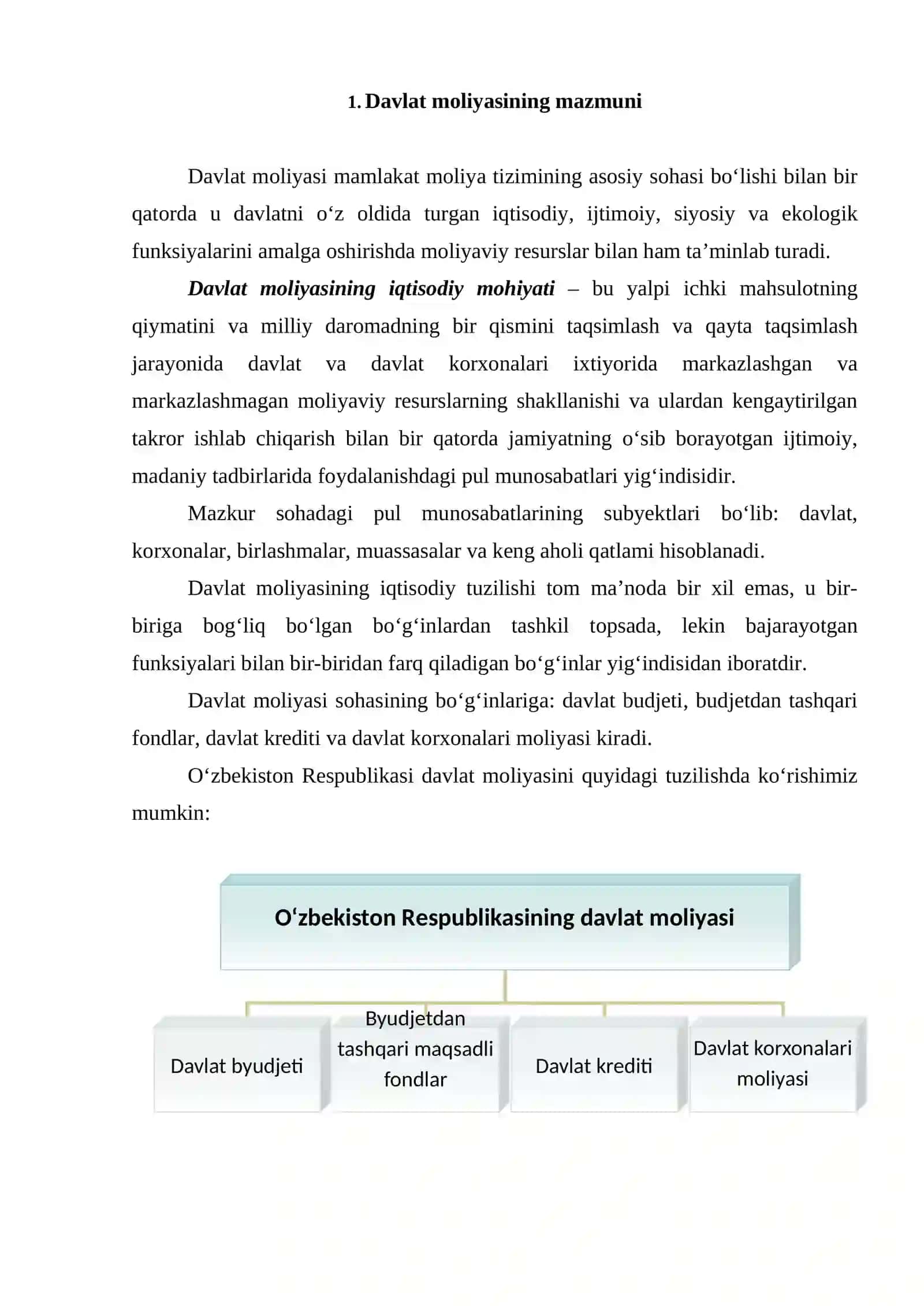 Davlat moliyasining mohiyati 2