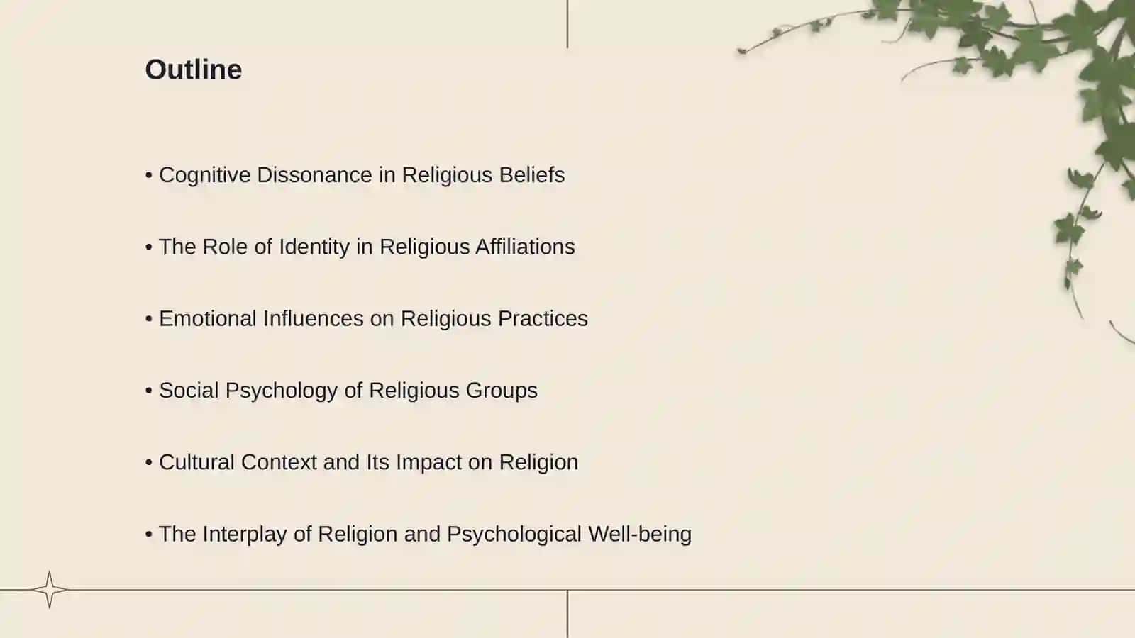 Psychological Foundations of Religious Differences 2