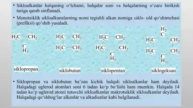 Alisiklik va geterosiklik birikmalar 2