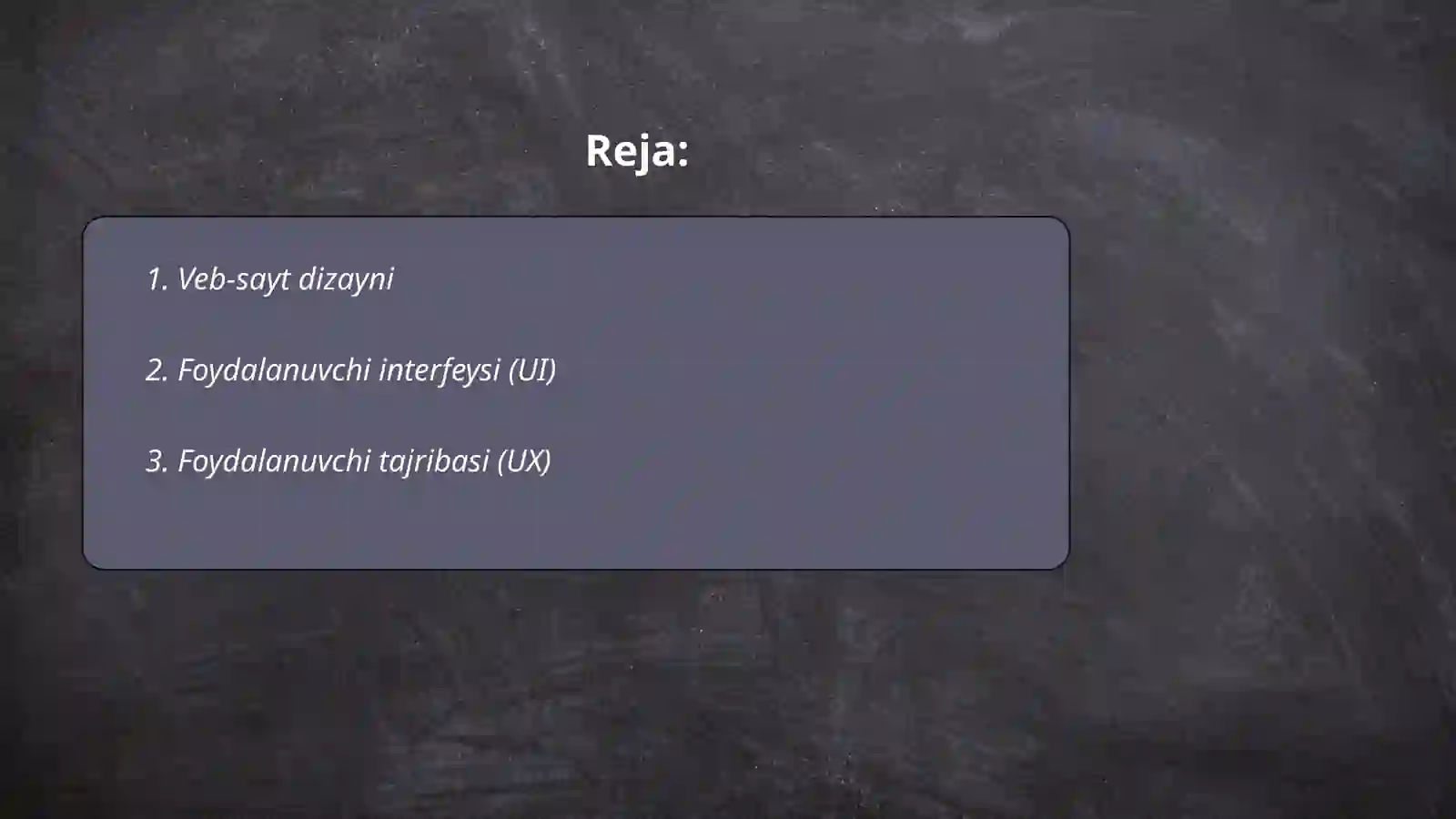 Web-saytni sozlash 2
