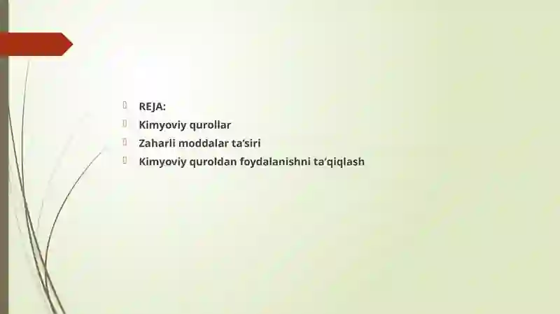 Kimyoviy qurollar 2