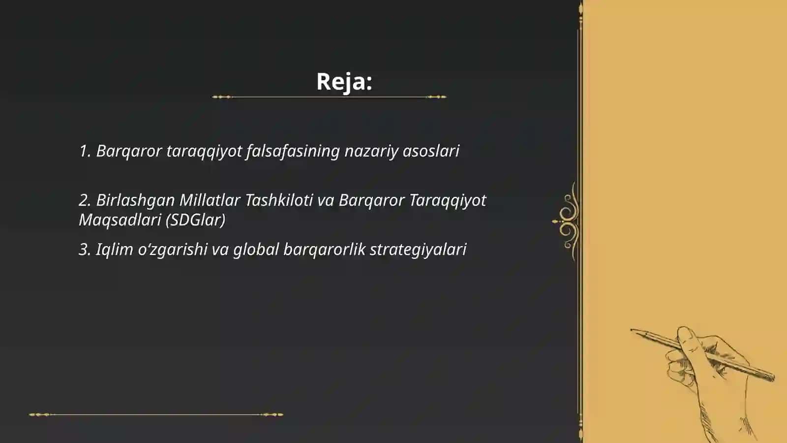 Global jarayonlar va barqaror taraqqiyot falsafasi 2