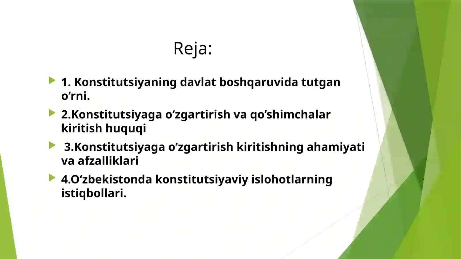 O'zbekiston Respublikasi Konstitutsiyasiga o'zgartirish va qo’shimchalar kiritish tartibi 2