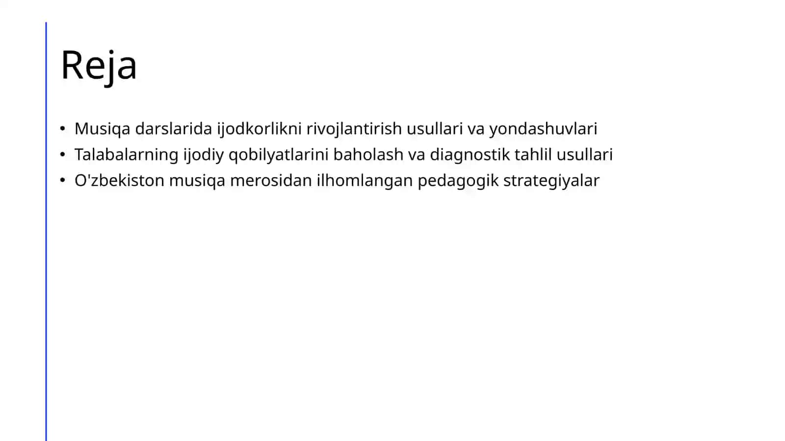 Musiqa darslarida ijodkorlikni rivojlantirish va diagnostik tahlil qilish 2