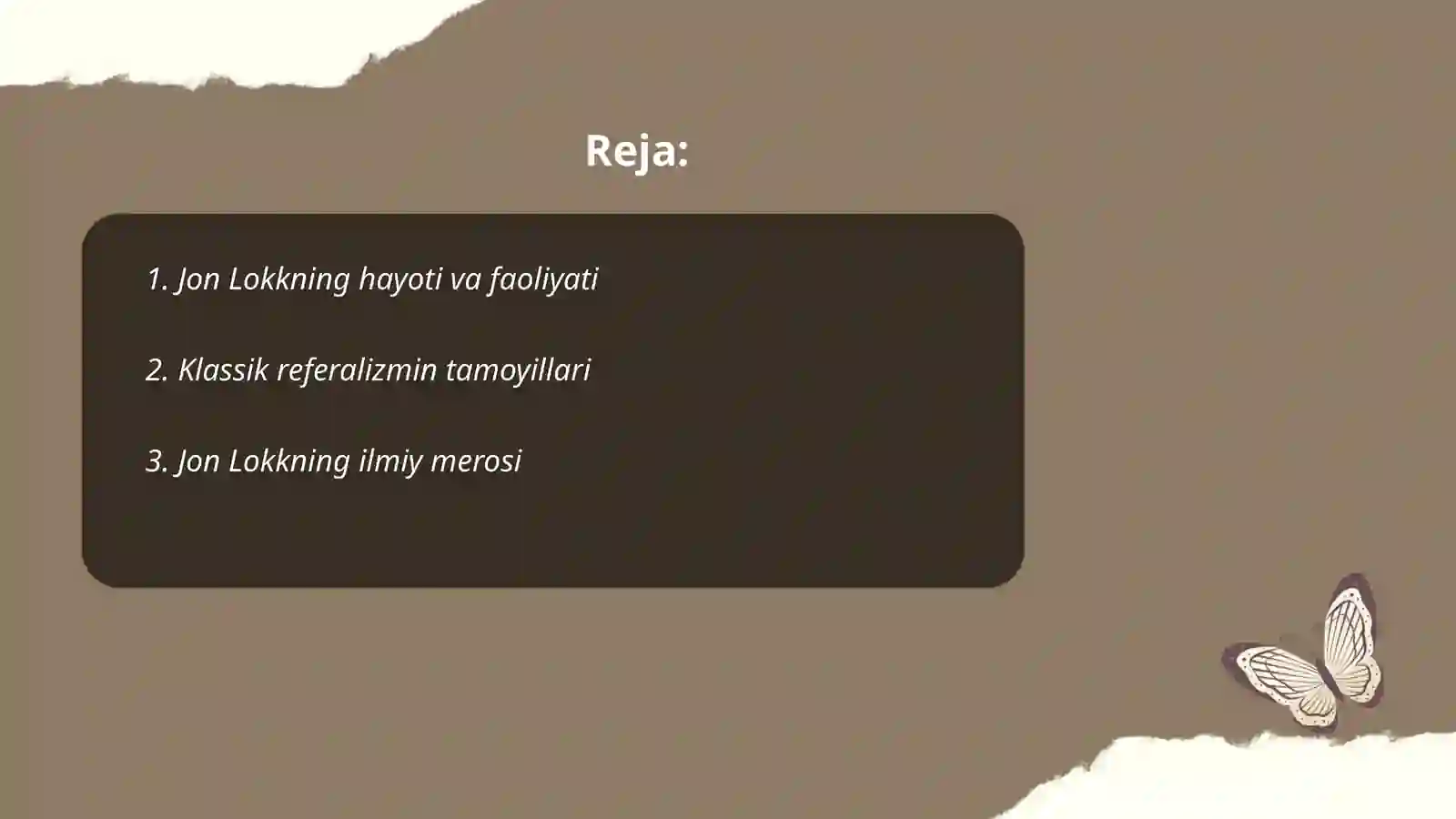 Jon Lokk klassik referalizm mafkurasining asoschisi 2