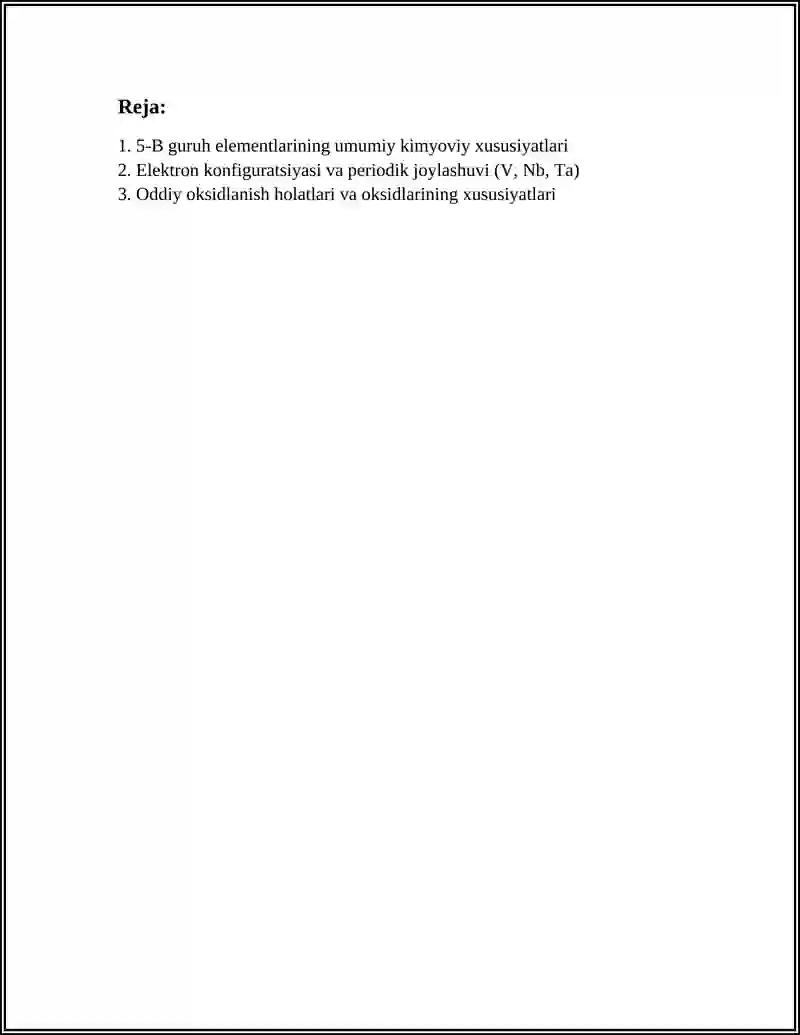 DAVRIY SISTEMANING 5-B GURUH ELEMENTLARI 2