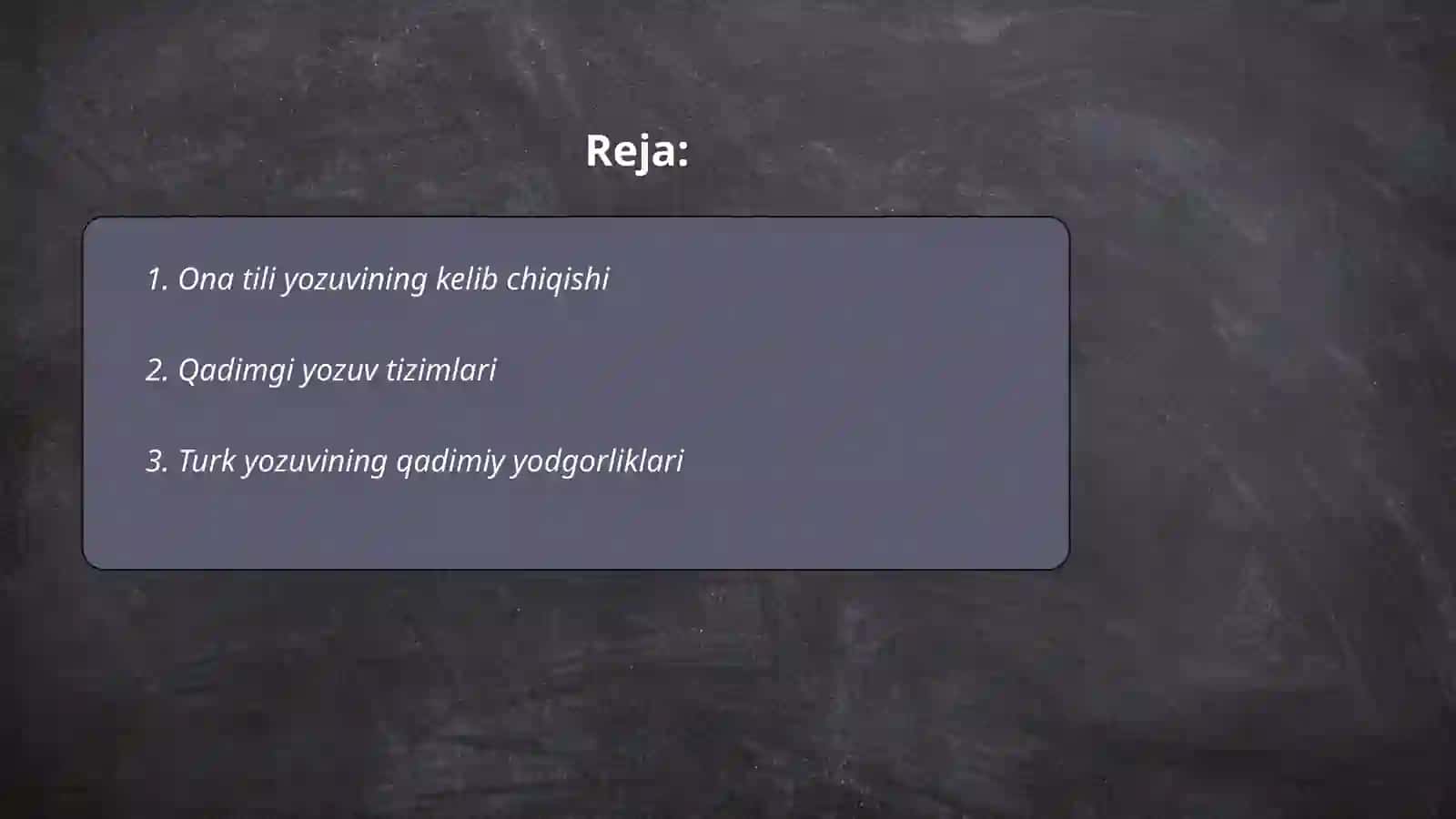 Ona tili yozuvi tarixi va taraqqiyoti haqida 2