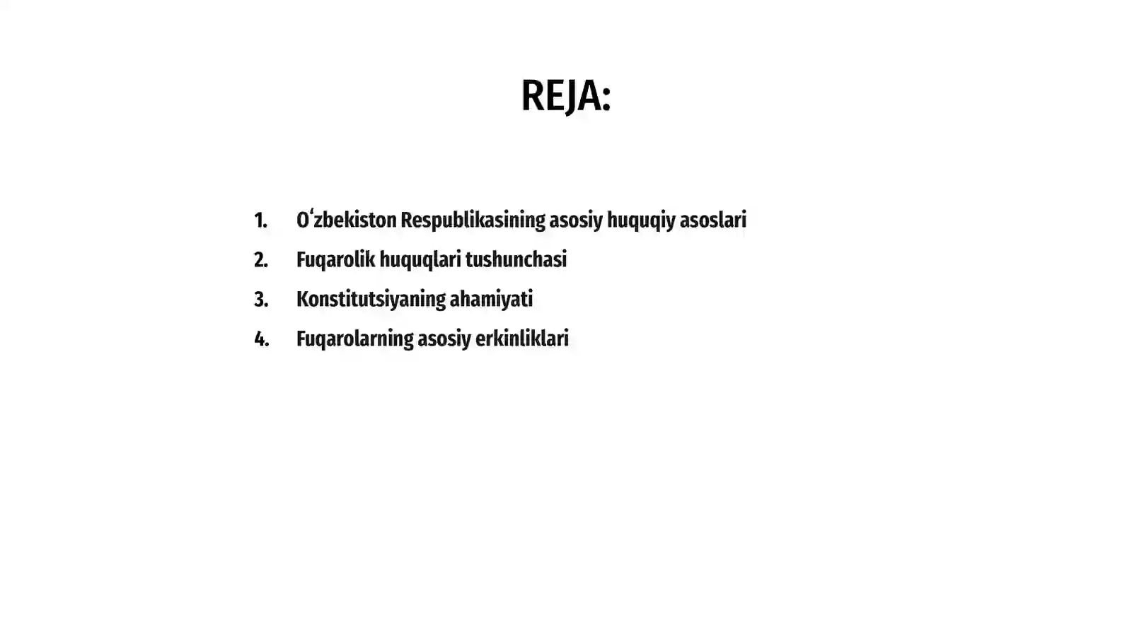 Oʻzbekiston respublikasida fuqarolarning konstitutsiyaviy huquq va erkinliklari tushunchasi 2
