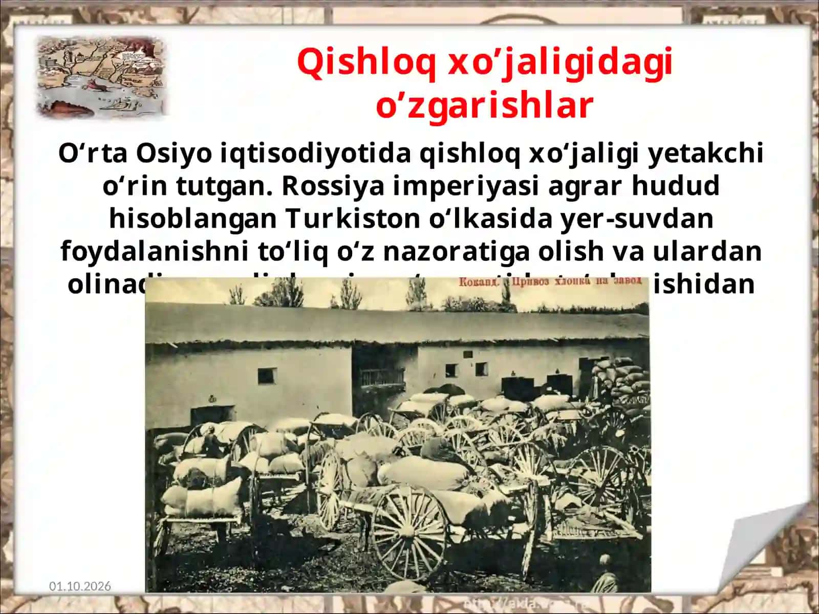 Turkiston o‘lkasida Rossiya imperiyasining yer-suv siyosati 2