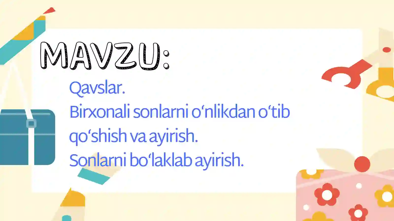 Matematika - Qavslar 2