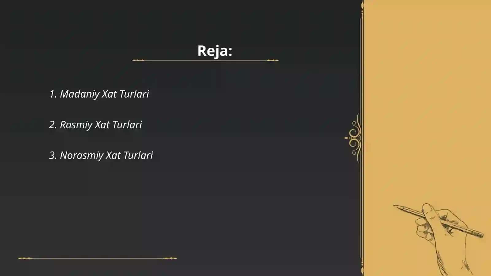 Xat turlari 2
