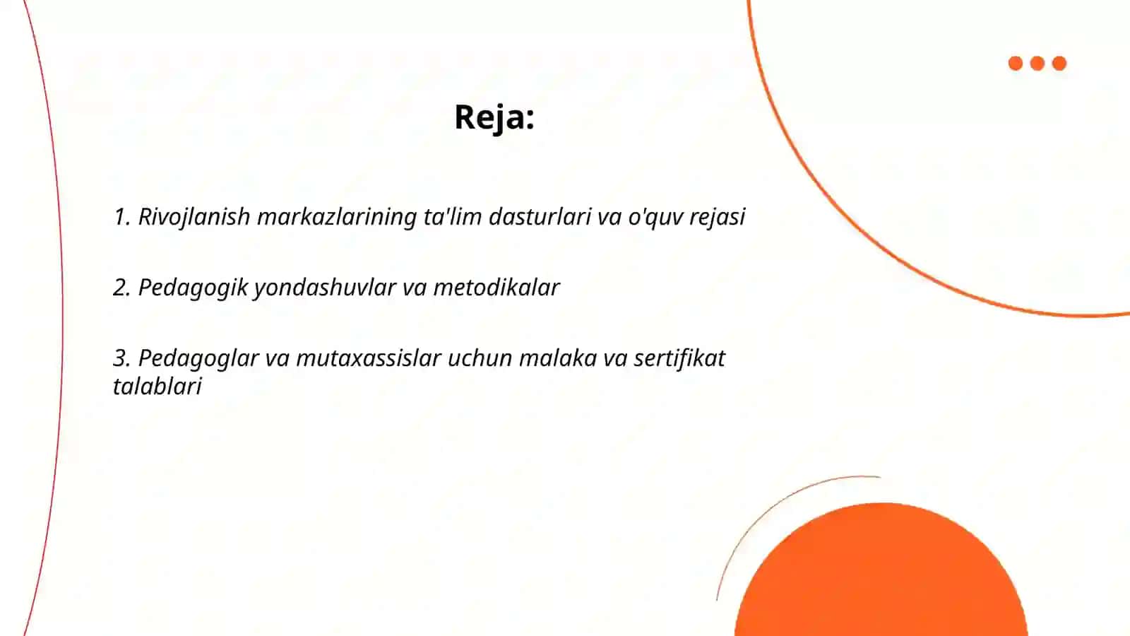 Rivojlanish markazlarining vazifalari va maqsadlari 2