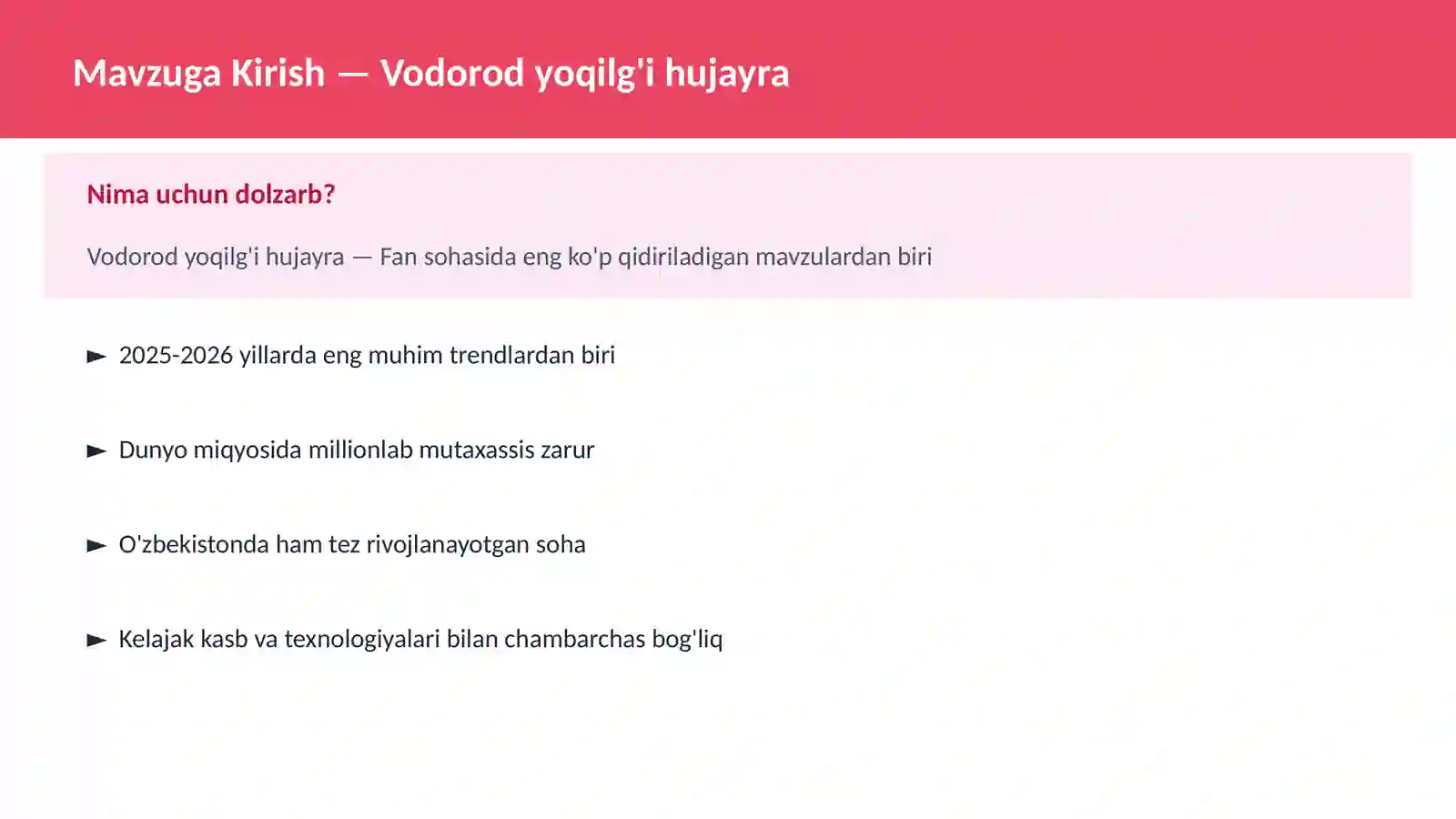 Vodorod yoqilg'i hujayra 2