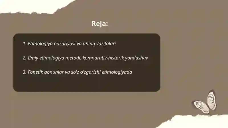 Etimologiya. Ilmiy etimologiya va xalq etimologiyasi 2