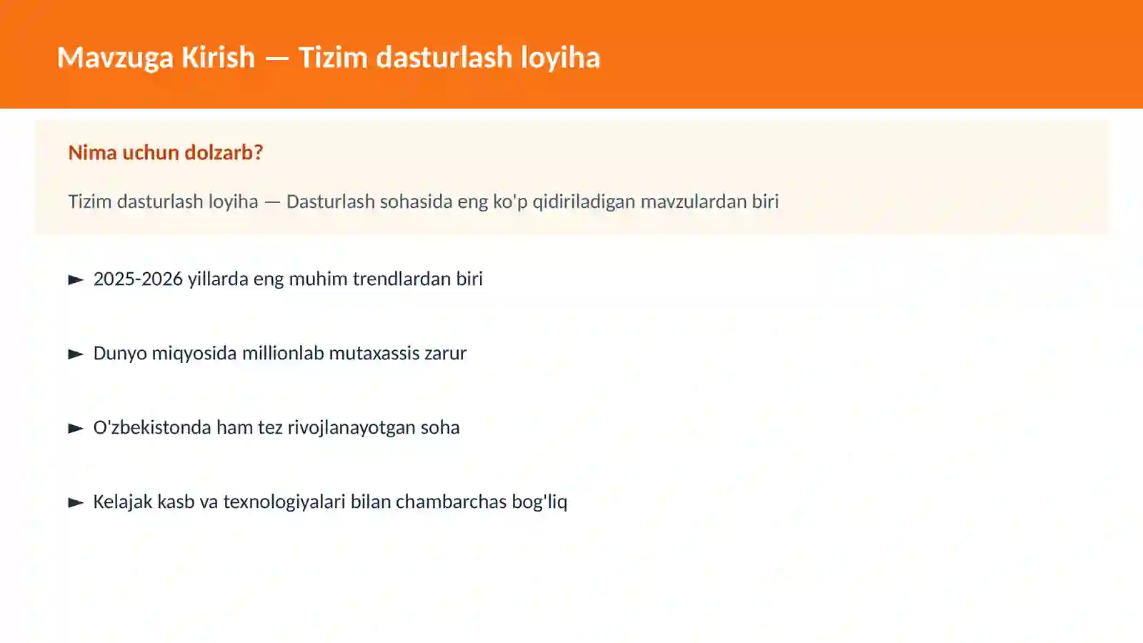 DASTURLASH | C++ VA TIZIM DASTURLASH 2
