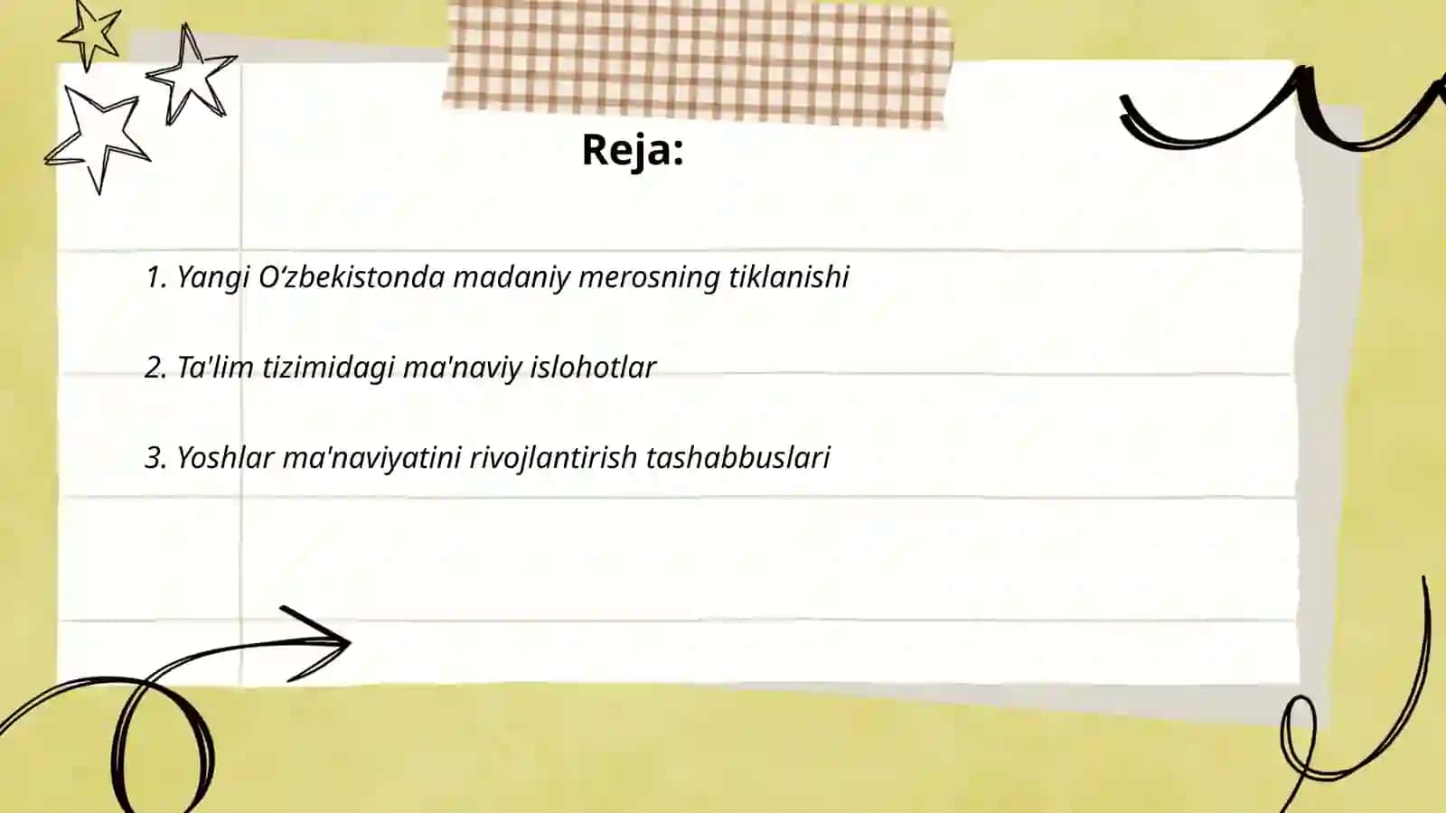 MT 9 Yangi O‘zbekistonda amalga oshirilayotgan ma’naviy o‘zgarishlar 2