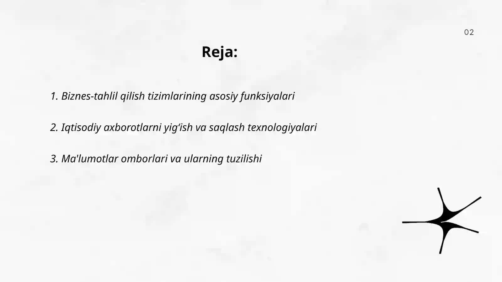 Biznes-tahlil qilish tizimlari 2