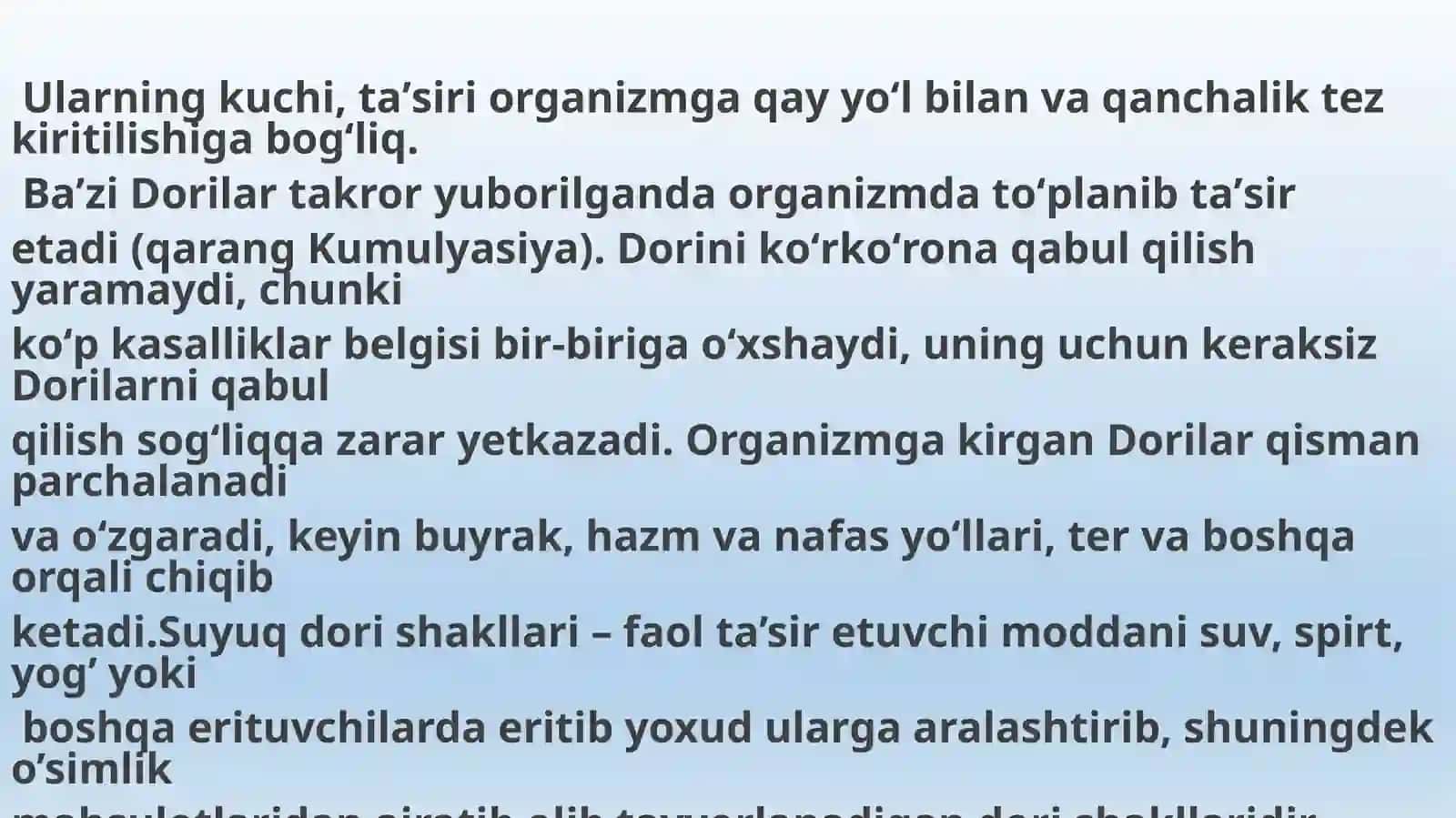 Suyuq dori vositalari va ularga retsept yozish qoidalari 2