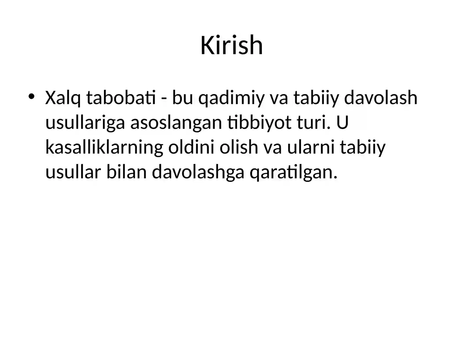 Xalq Tabobatida Davolash Usullari 2