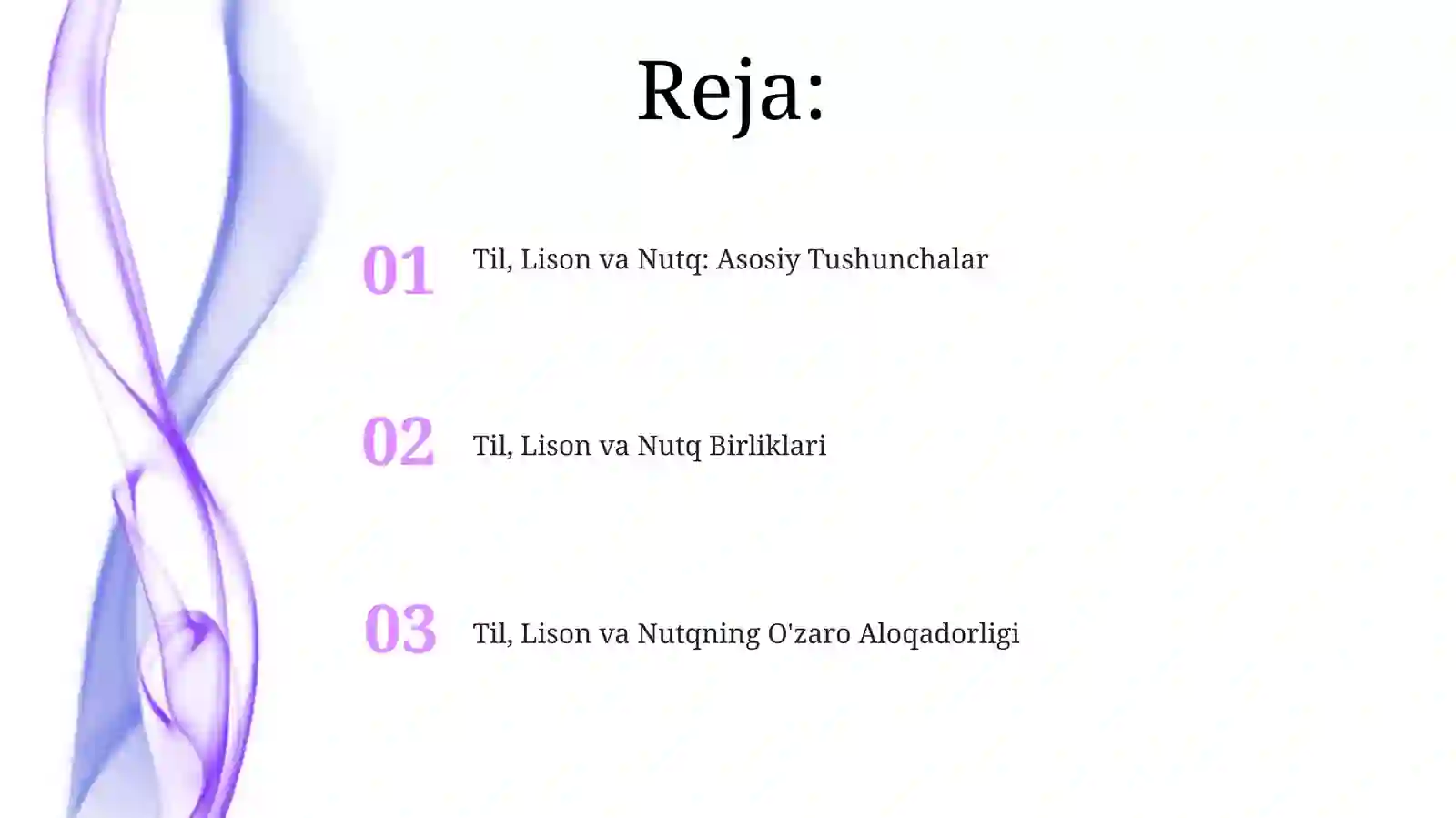 Til, Lison va Nutq 2