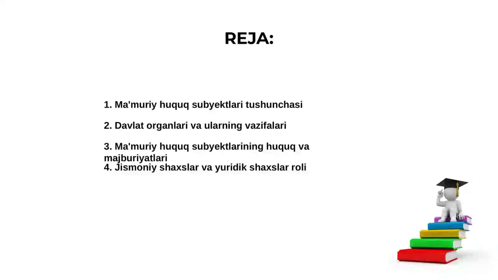 Ma'muriy huquq subyektlari 2