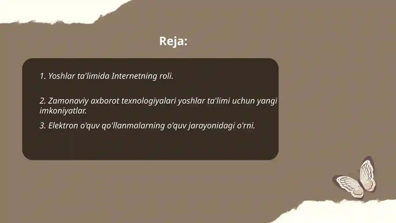 Yoshlar ta'lim-tarbiyasida zamonaviy axborot texnologiyalarining oʻrni va ahamiyati 2