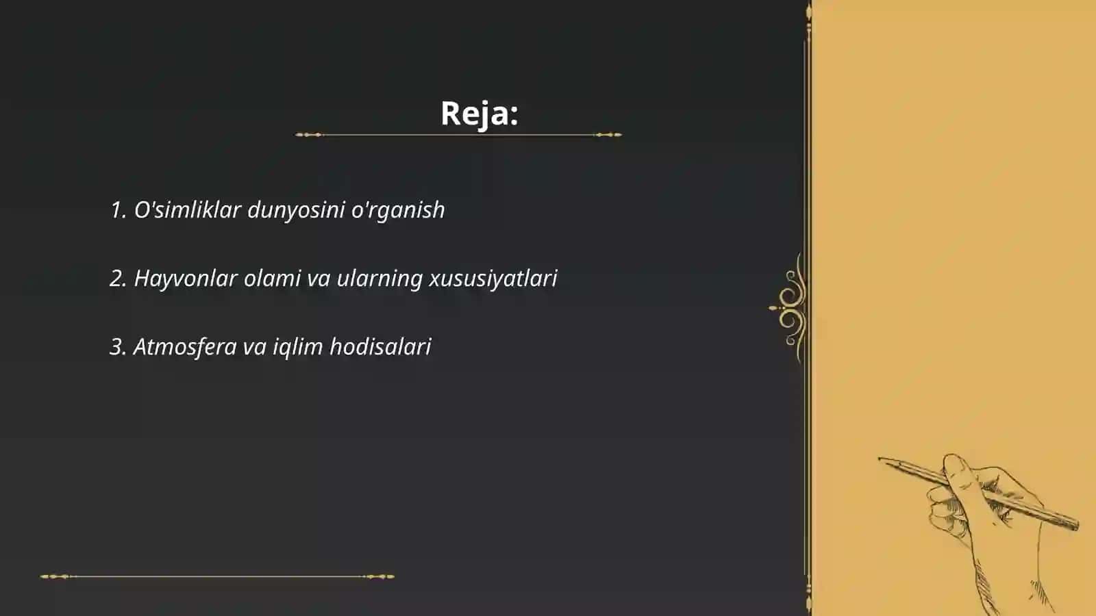 O'simliklar dunyosini o'rganish 2